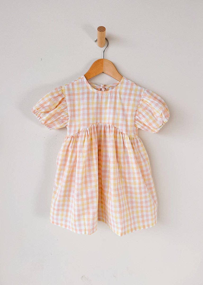Freckles the Label: Pippa Cotton Sundress in Sorbet Gingham