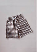 Freckles the Label: Pop's Bermuda Shorts in Brown Tartan