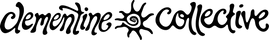 Logo of Clementine Collective with a stylized sun design.