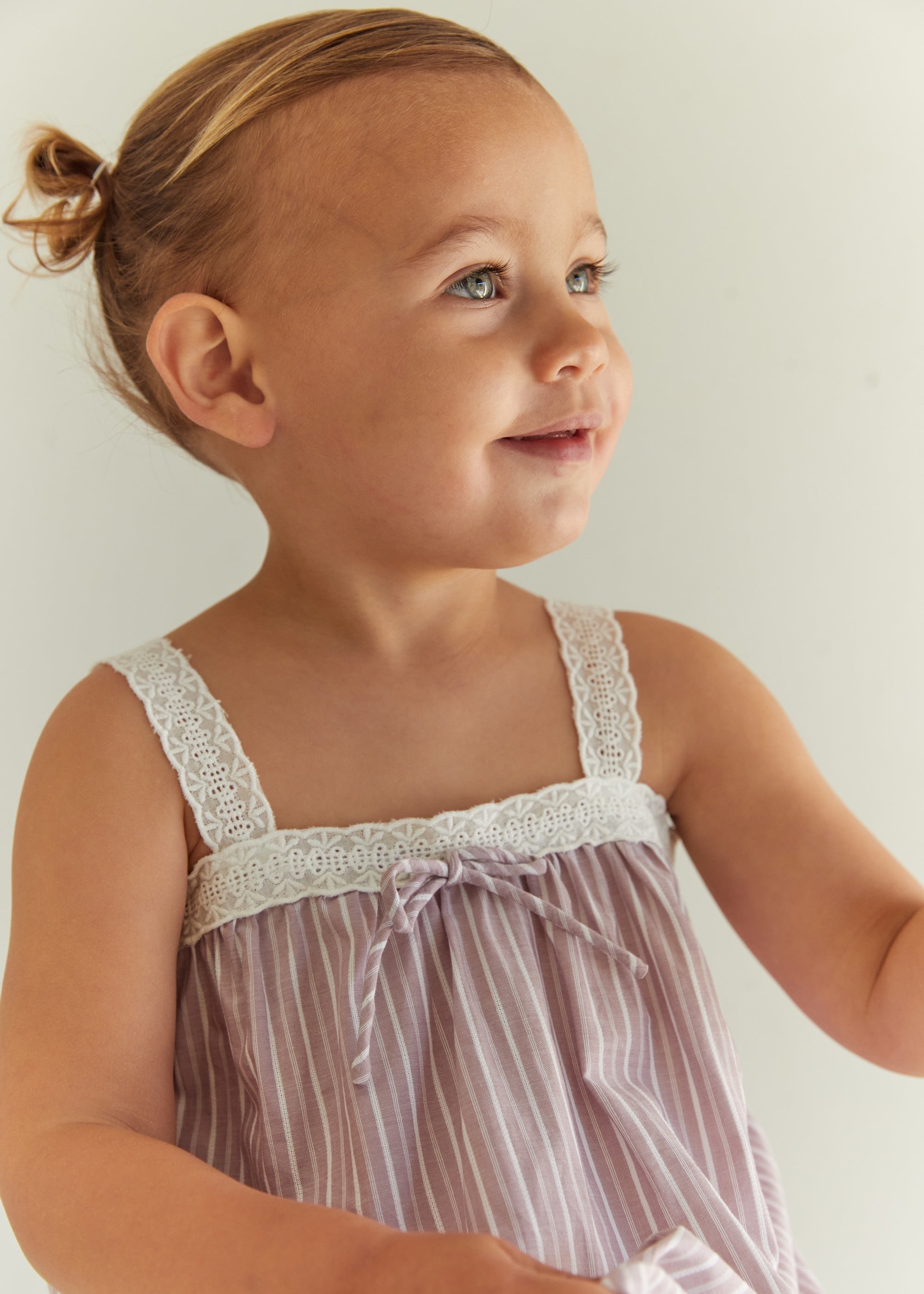 Juni Jnr: Valerie Mini Dress in Rosa Stripe