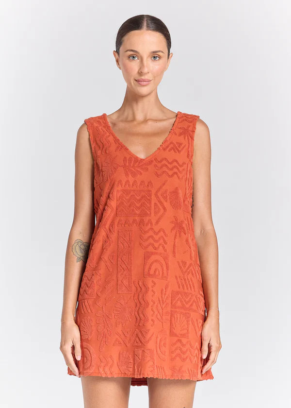 Poolside Paradiso: Mai Tai Dress in Sienna