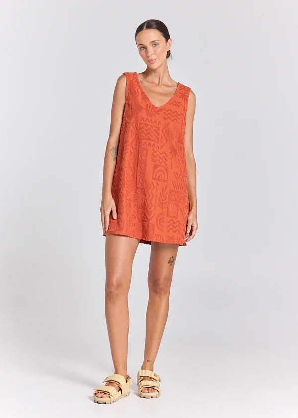 Poolside Paradiso: Mai Tai Dress in Sienna