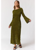 Nine Lives Bazar: Eloise Maxi Dress in Agave