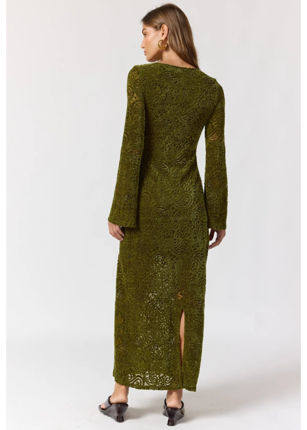 Nine Lives Bazar: Eloise Maxi Dress in Agave