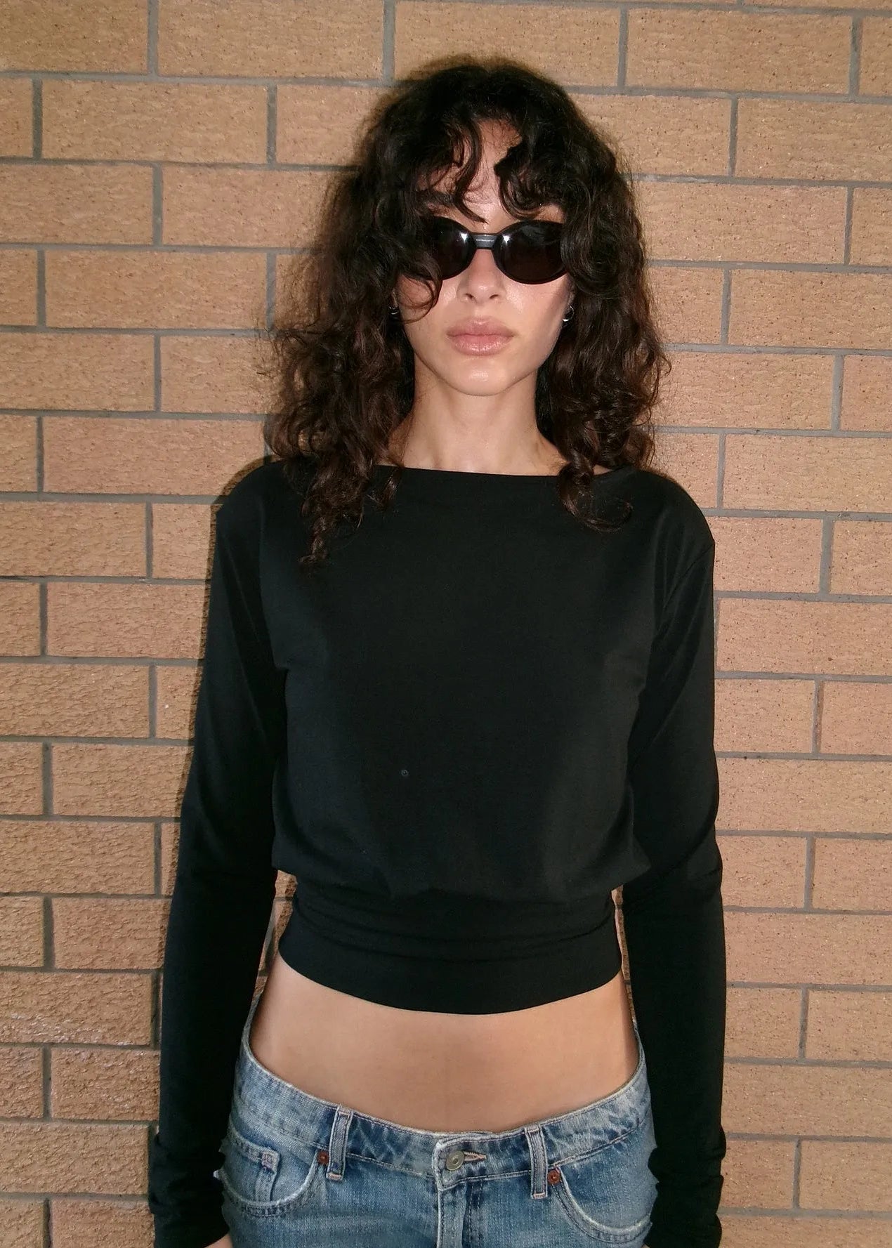 Pinky & Kamal: Contour Long Sleeve in Black