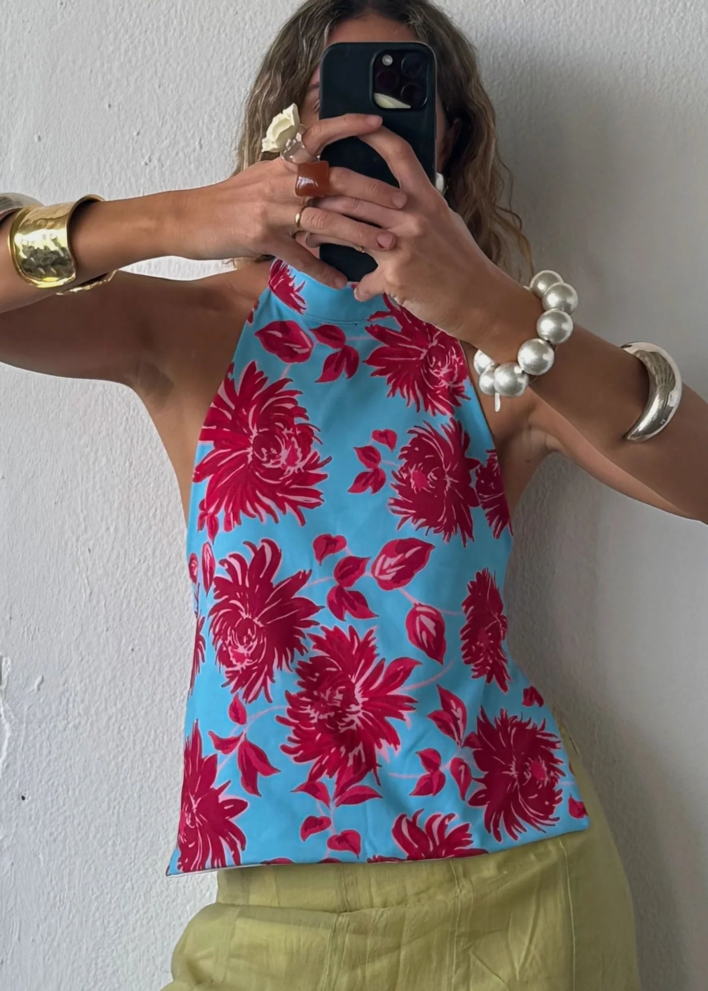 Susmies: Reversible Halter Top in Poppy
