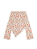 Floral-patterned pants on a white background