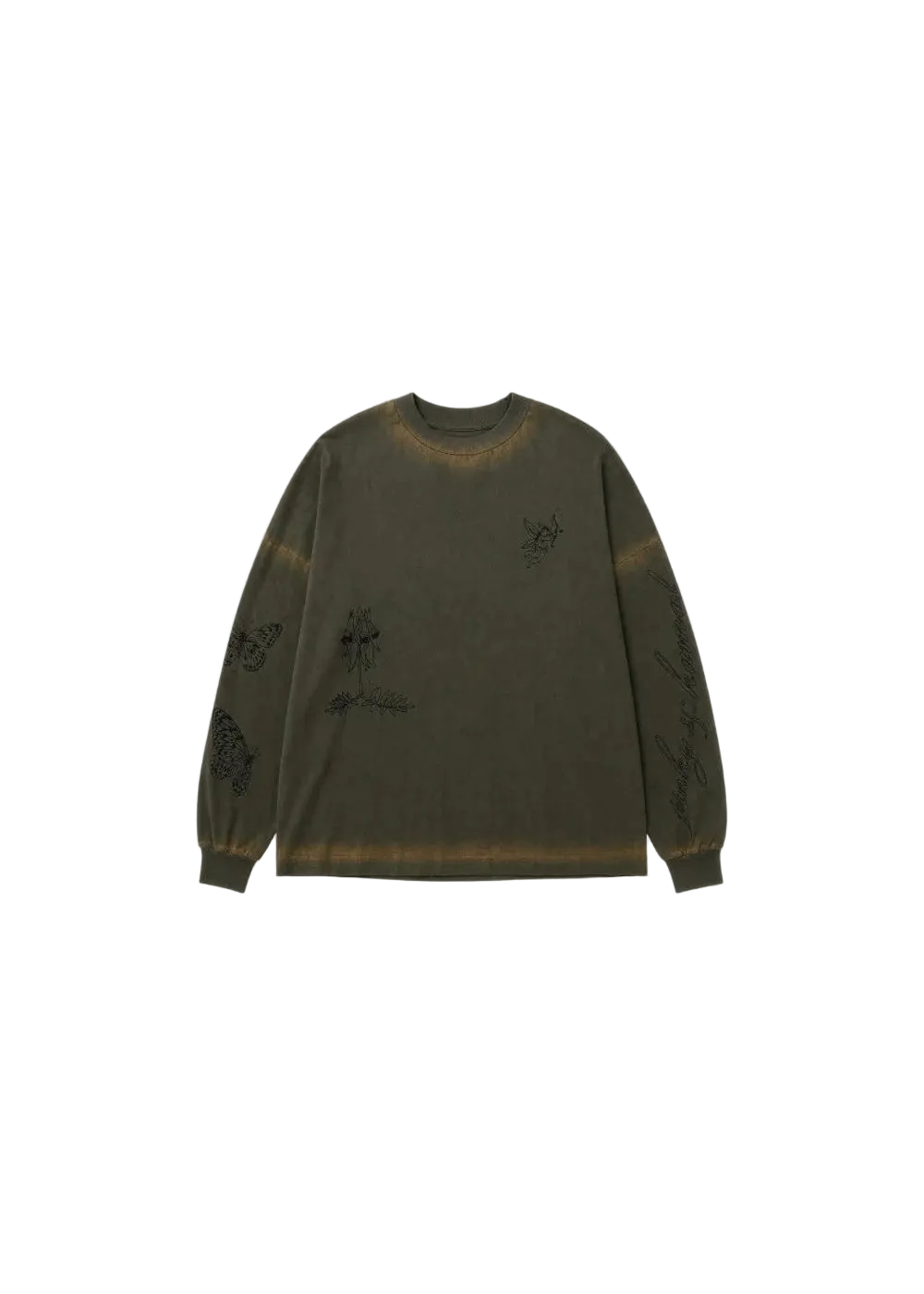 Pink & Kamal: Cupid Long Sleeve Top in Khaki