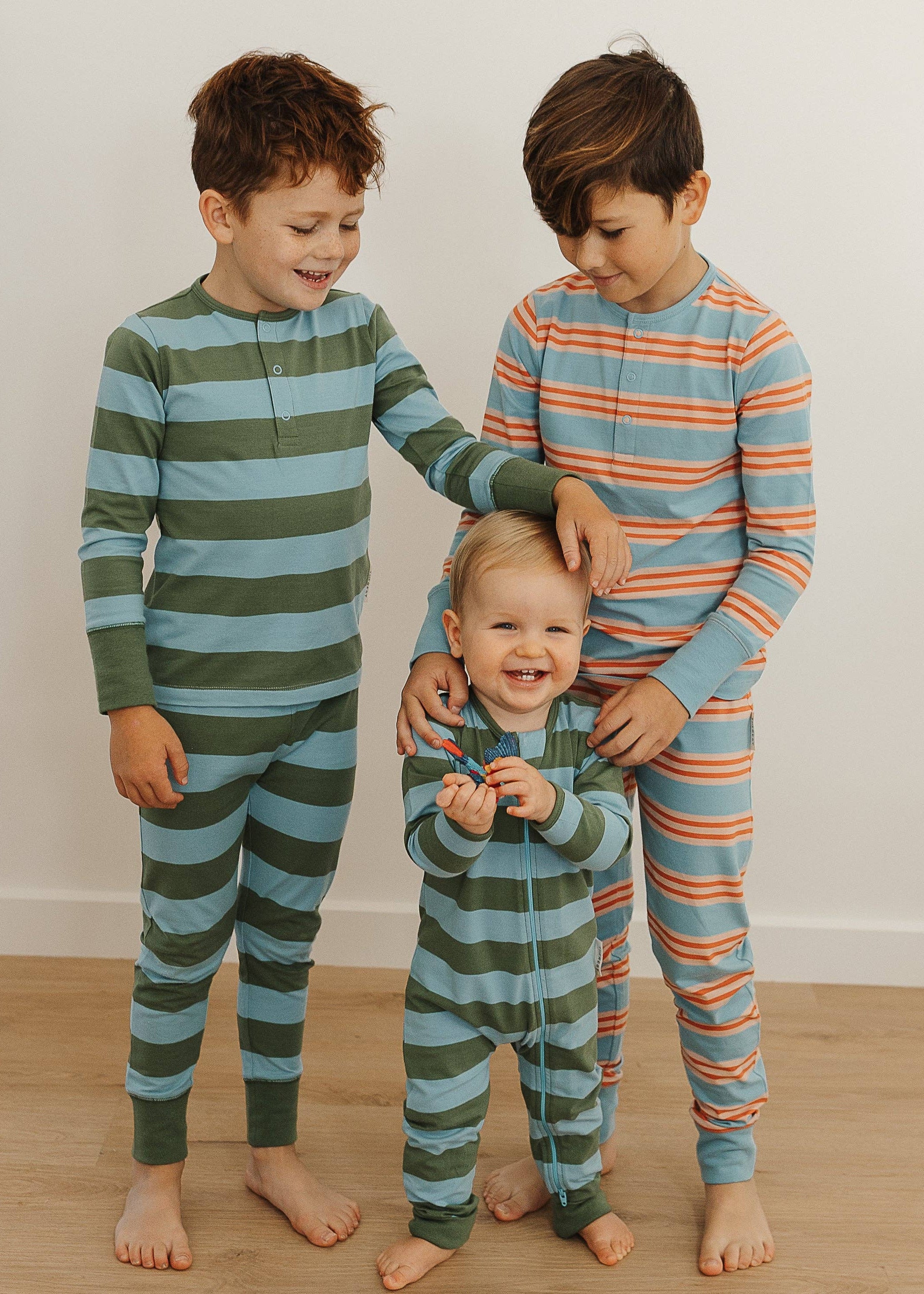 The Rest: Zipsuit in Rugby Stripe