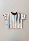 Freckles the Label: Retro Stripe Knit Top in Azure