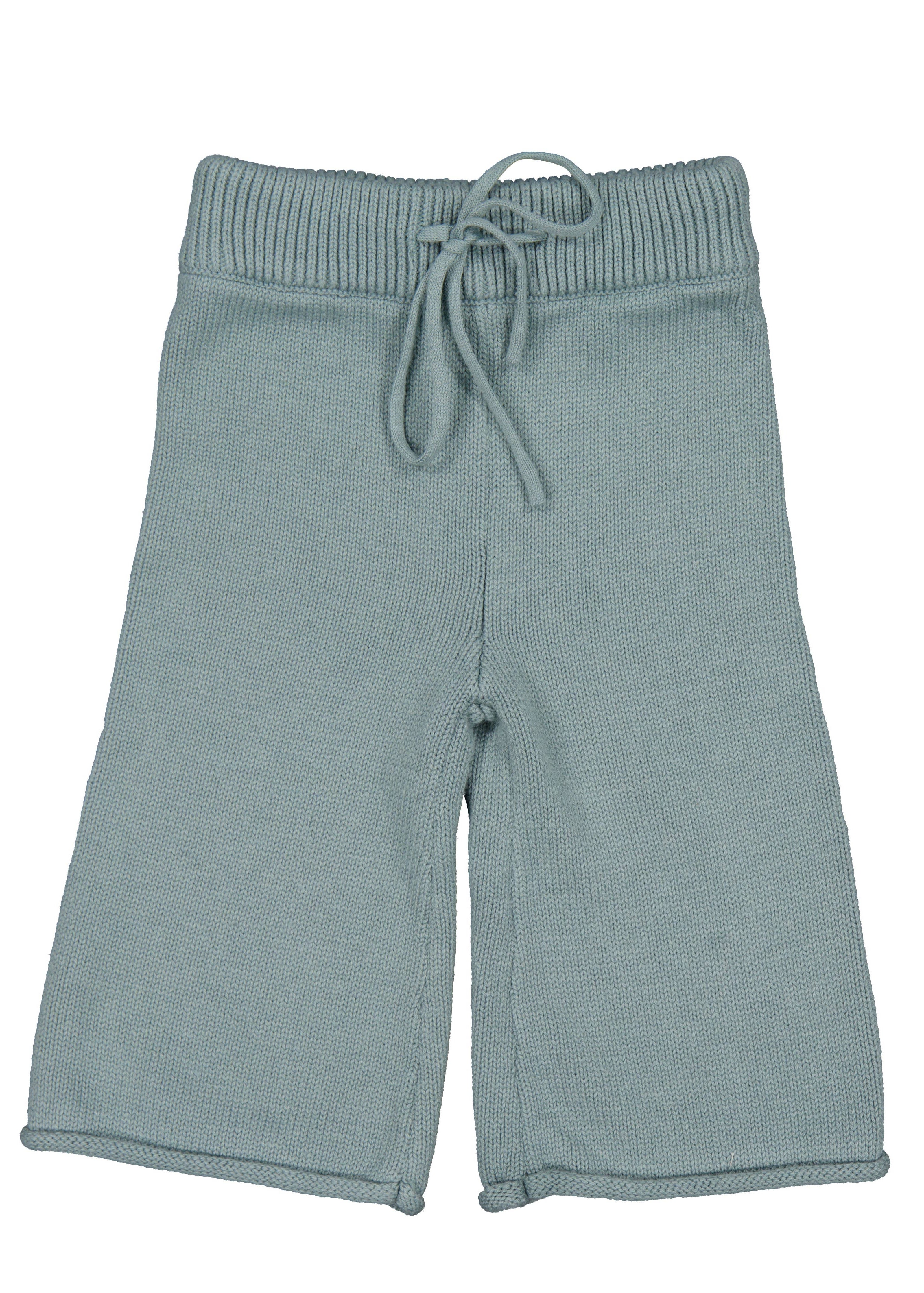 Burrow & Be: Blake Knit Pants in Cadet Blue